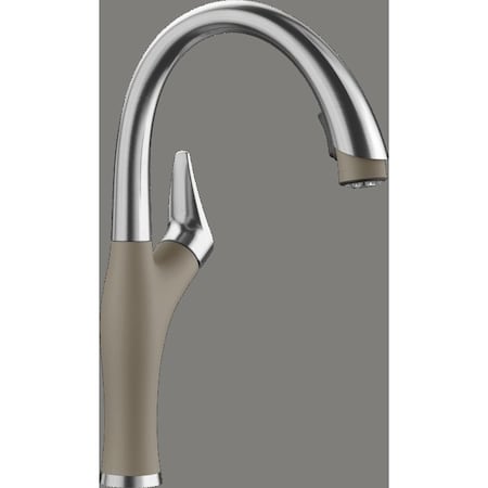 Blanco Artona Pull Down 1.5 GPM Truffle/Stainless Dual Finish 442035